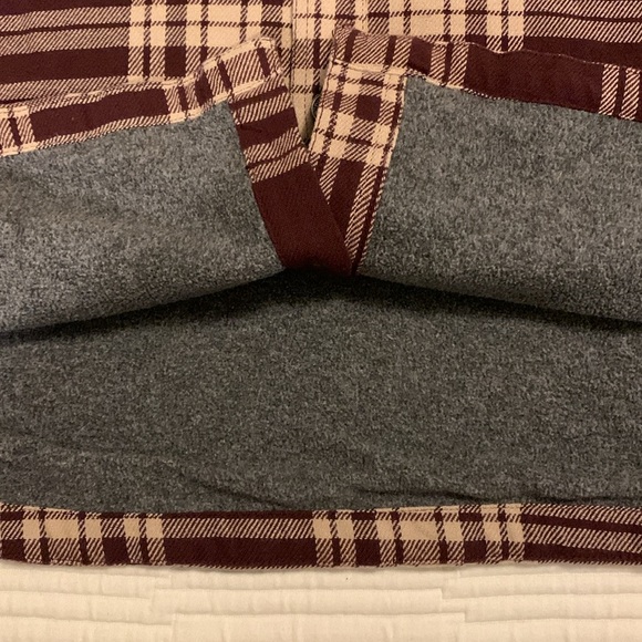 Duluth Trading Men's Flapjack Fleece-lined Relaxed Fit Shirt Jacket Burgundy 2XL - Picture 10 of 12